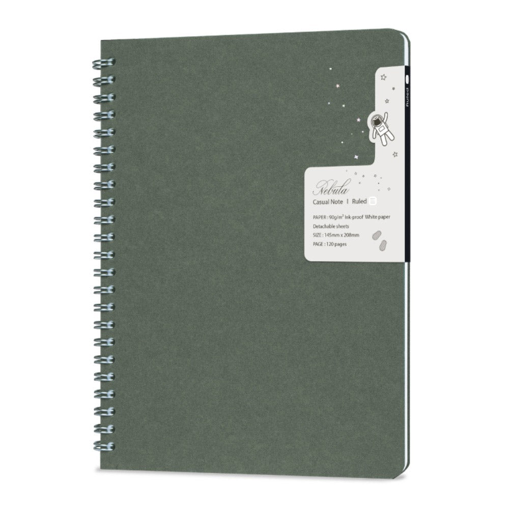 Nebula Casual Note Oil Green - Gelinieerd