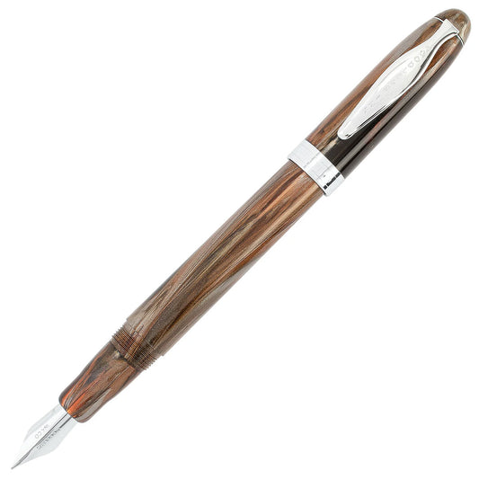 Noodler's AHAB Flex vulpen - Canyon Tortoise met dop op de achterkant