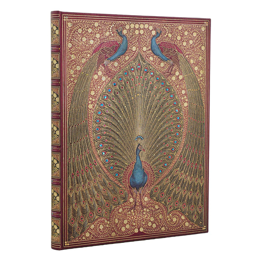 Paperblanks Agenda 2026-2027 - Hafiz's Peacocks - Voorkant van de agenda op een witte achtergrond