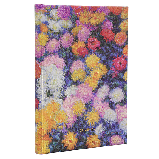 Paperblanks Agenda 2026-2027 - Monet's Chrysanthemums - Voorkant van de agenda