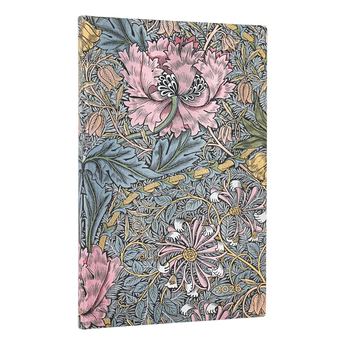 Paperblanks Agenda 2026 Flexi Maxi Morris Pink Honeysuckle - Week