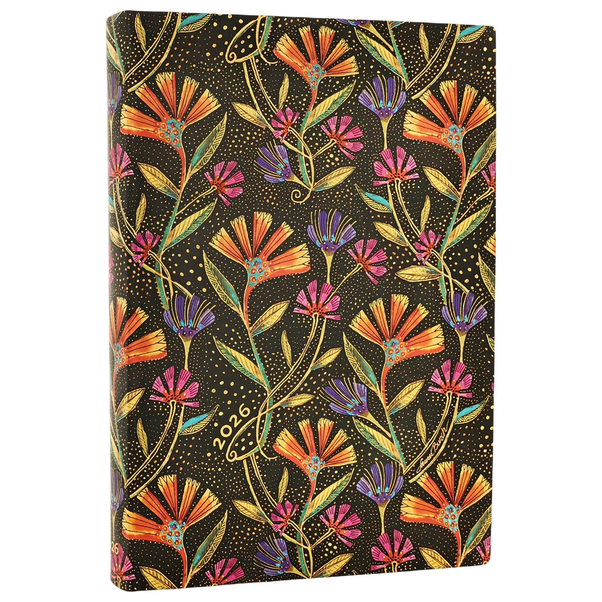 Paperblanks Agenda 2026 Flexi Midi Wild Flowers - Dag