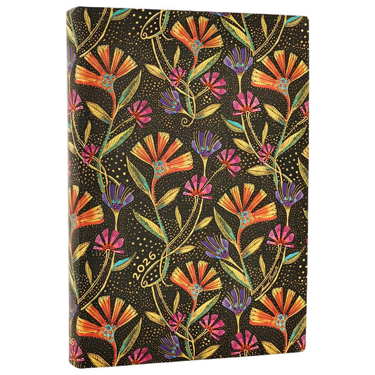 Paperblanks Agenda 2026 Flexi Midi Wild Flowers - Dag