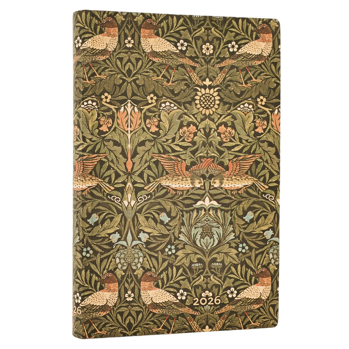 Paperblanks Agenda 2026 Flexi Mini Morris Birds - Week