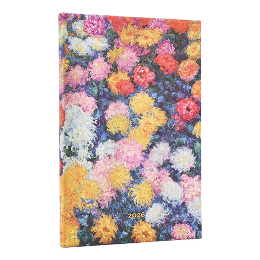 Paperblanks Agenda 2026 Mini Monet's Chrysanthemums - Week