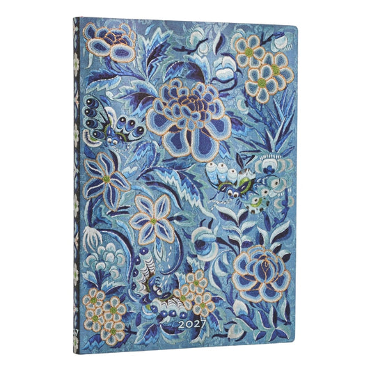 Paperblanks Agenda 2027 Flexi Midi - Blue Willow - Voorkant van de agenda