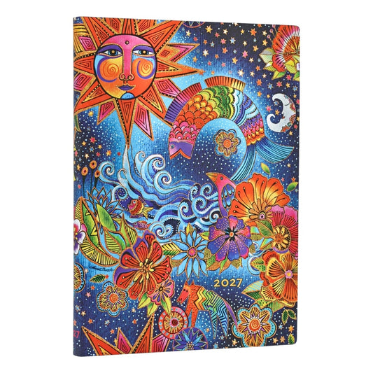 Paperblanks Agenda 2027 Flexi Midi - Celestial Magic - Voorkant van de agenda