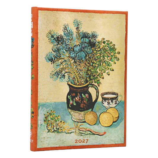 Paperblanks Agenda 2027 Midi - Van Gogh's Still Life - Voorkant van de agenda