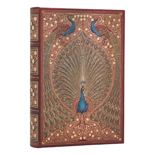 Paperblanks Agenda 2027 Mini - Hafiz's Peacock - Voorkant van de agenda