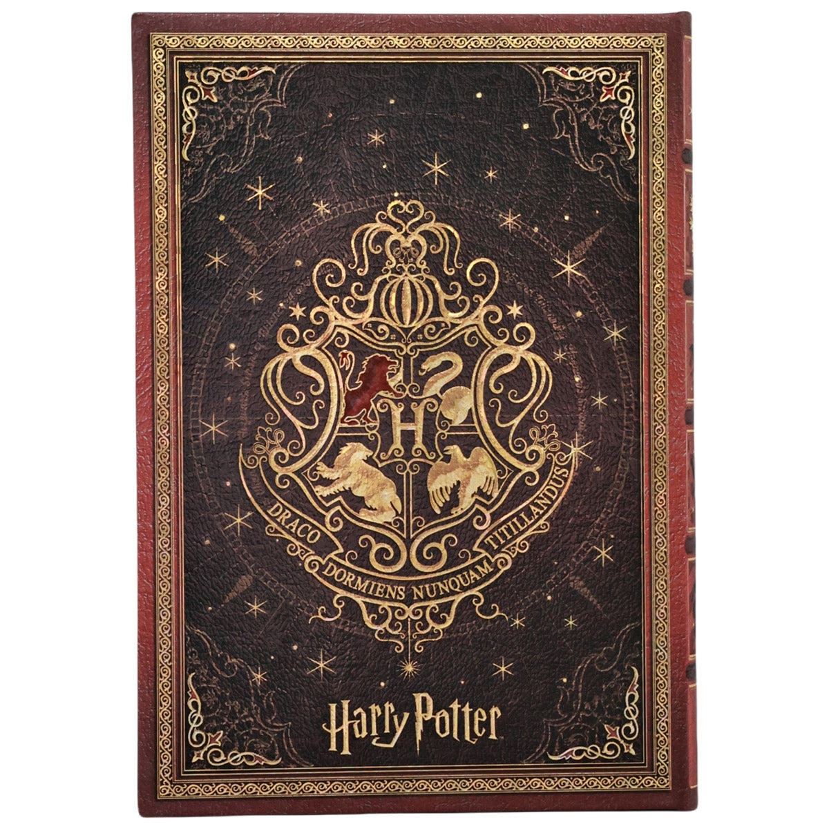 Paperblanks Gryffindor Midi - Achterkant van het notitieboek op een witte achtergrond