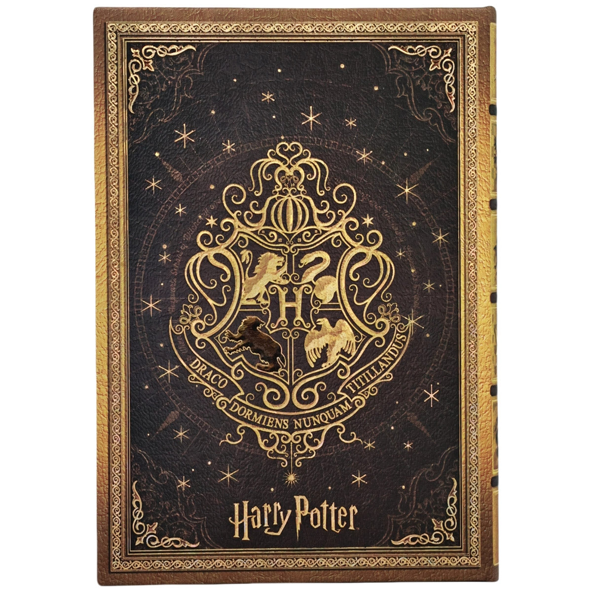 Paperblanks Hufflepuff Midi - Achterkant van de journal op een witte achtergrond