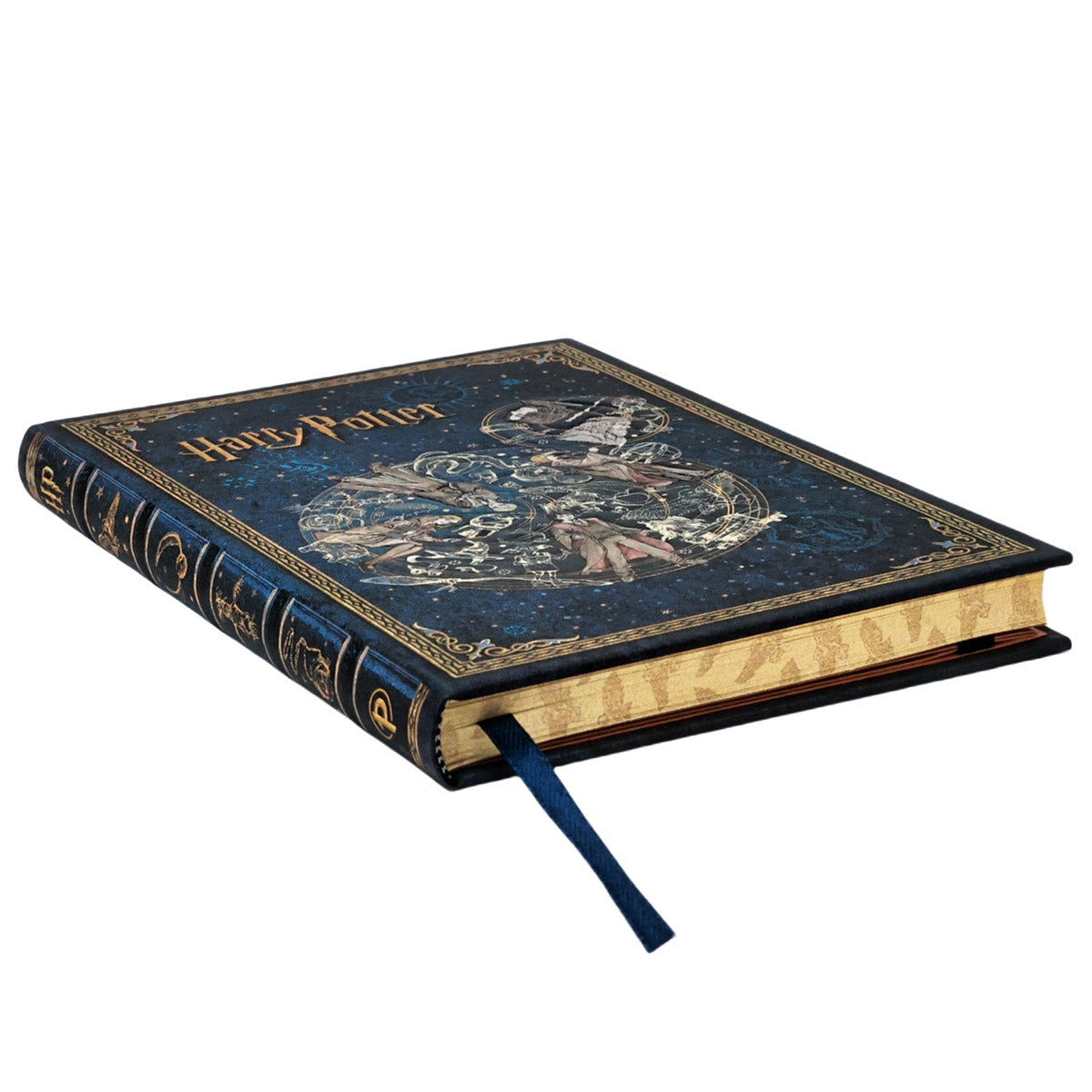 Paperblanks Legends of Hogwarts Midi - Bewerkte zijkant van het notitieboek