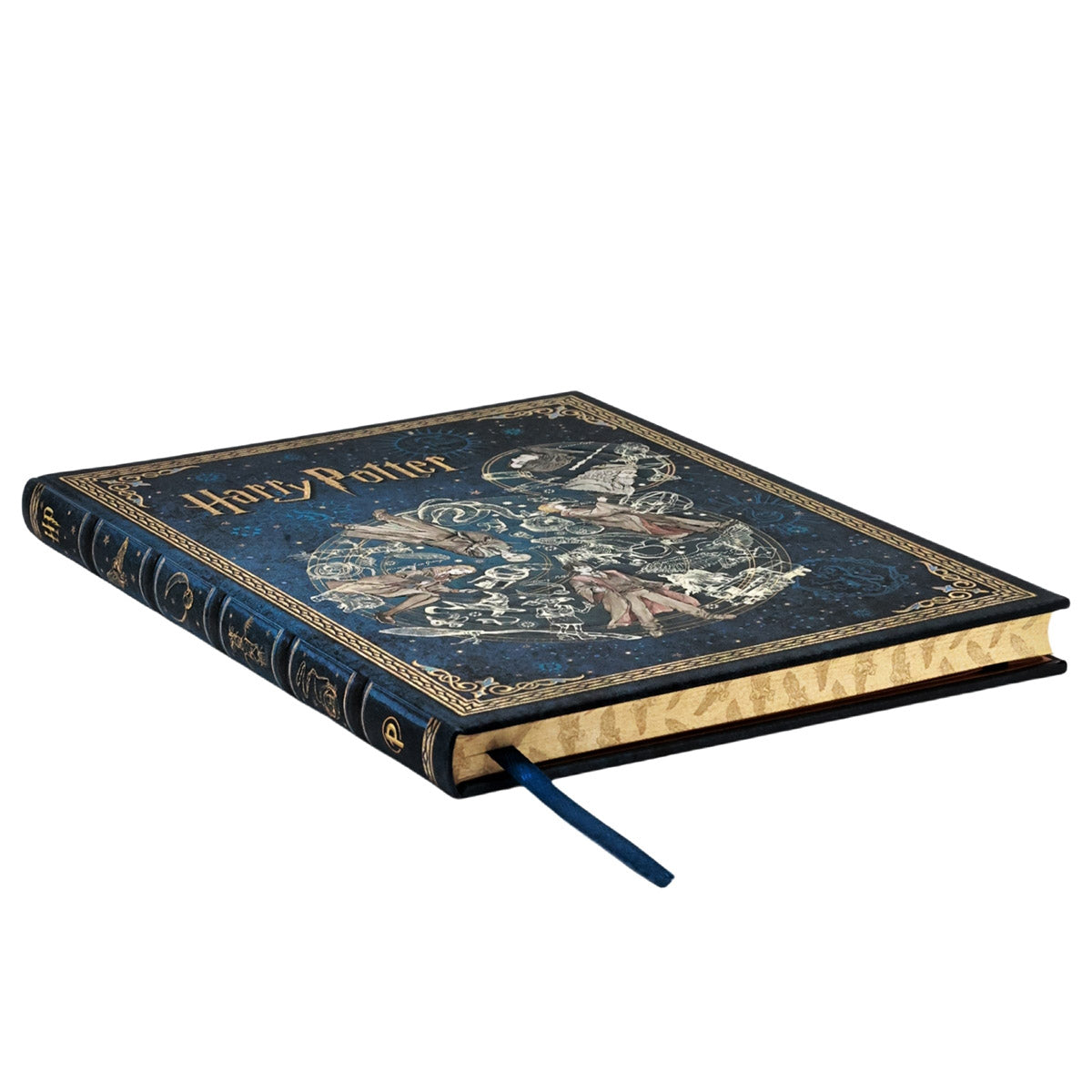 Paperblanks Legends of Hogwarts Ultra - Zijkant op een witte achtergrond
