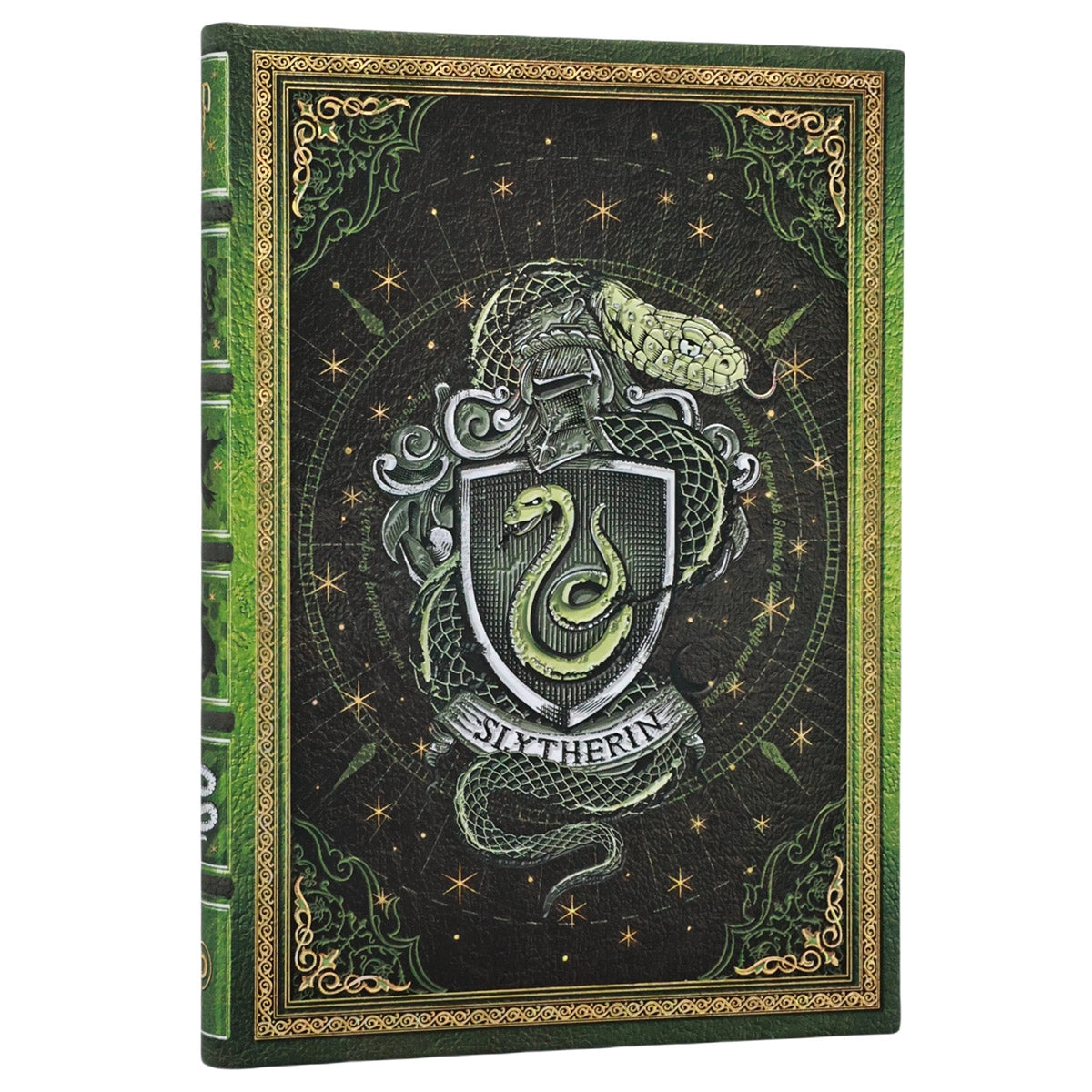 Paperblanks Slytherin Midi - Cover op een witte achtergrond