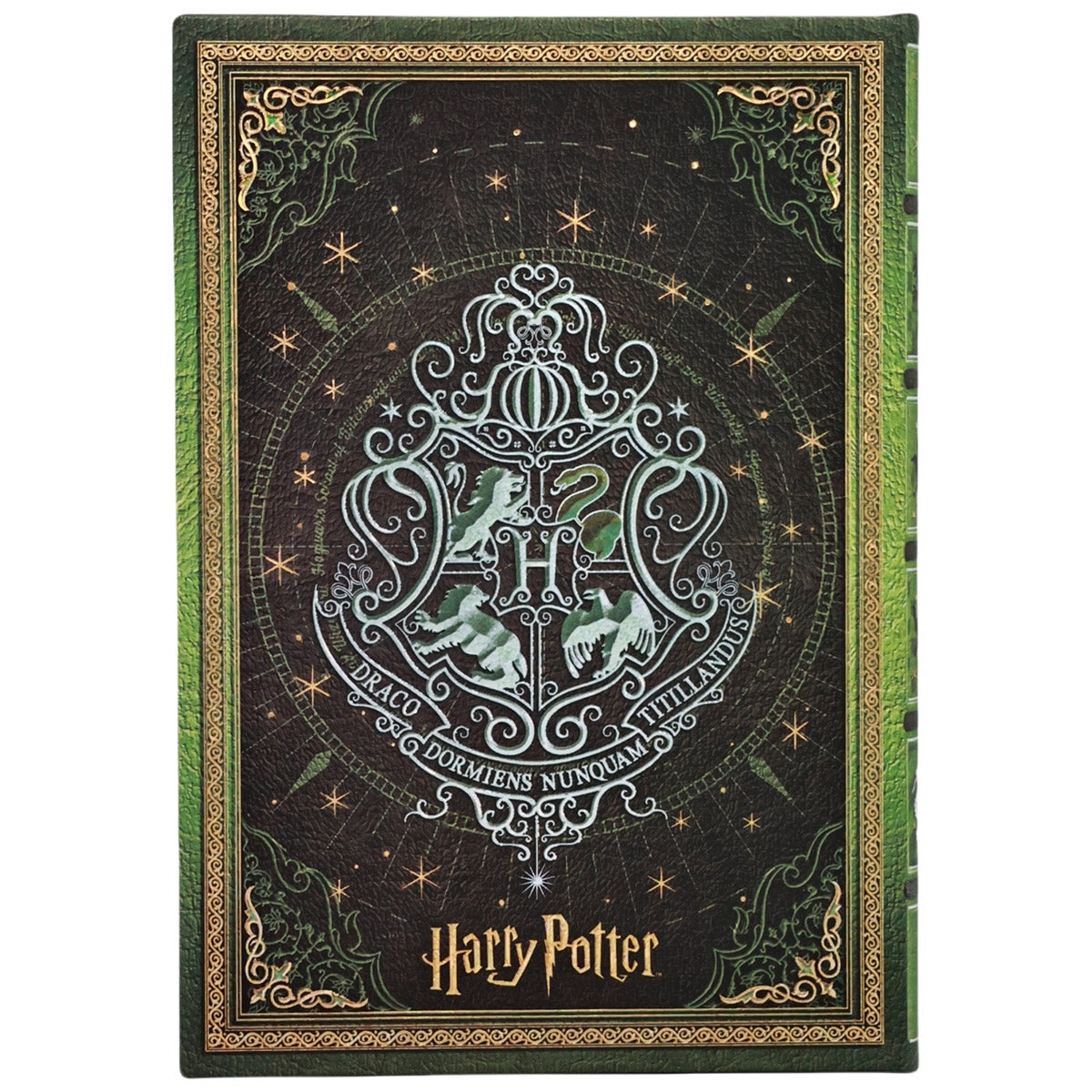 Paperblanks Slytherin Midi - Achterkant op een witte achtergrond