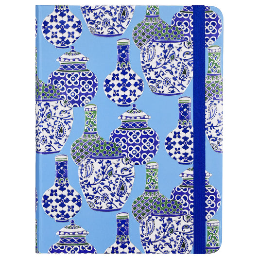 Peter Pauper Notitieboek Porcelain Vases - voorkant op een witte achtergrond