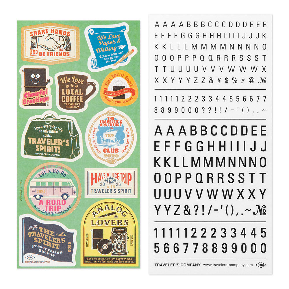 TRAVELER'S Notebook - Diary 2026 Customized Sticker Set