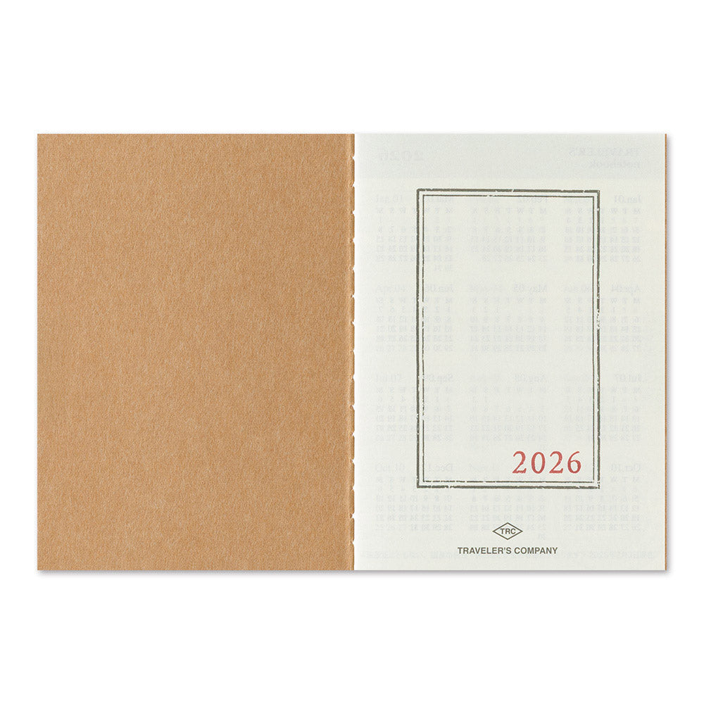 TRAVELER'S Refill Passport Diary 2026 - 1e Pagina