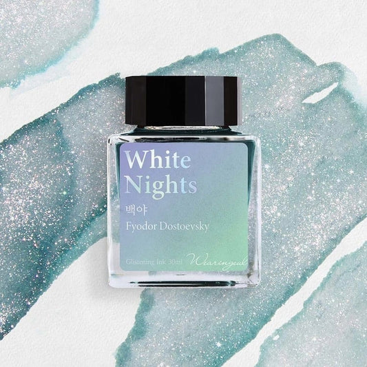 Wearingeul Ink 30ml - White Nights - Voorkant van het inktflesje