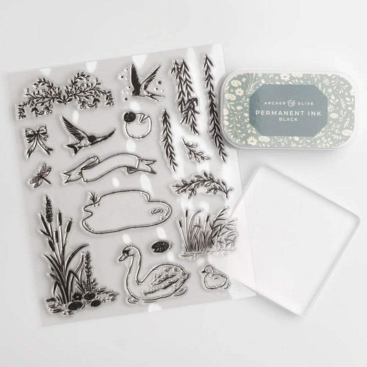Archer & Olive Stamp Set - Beneath the Willows - 24Papershop