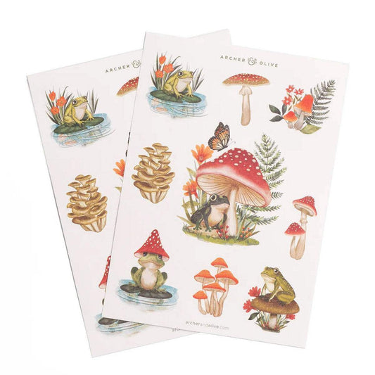 Archer & Olive Stickers - Mushroom Monarch - 24Papershop