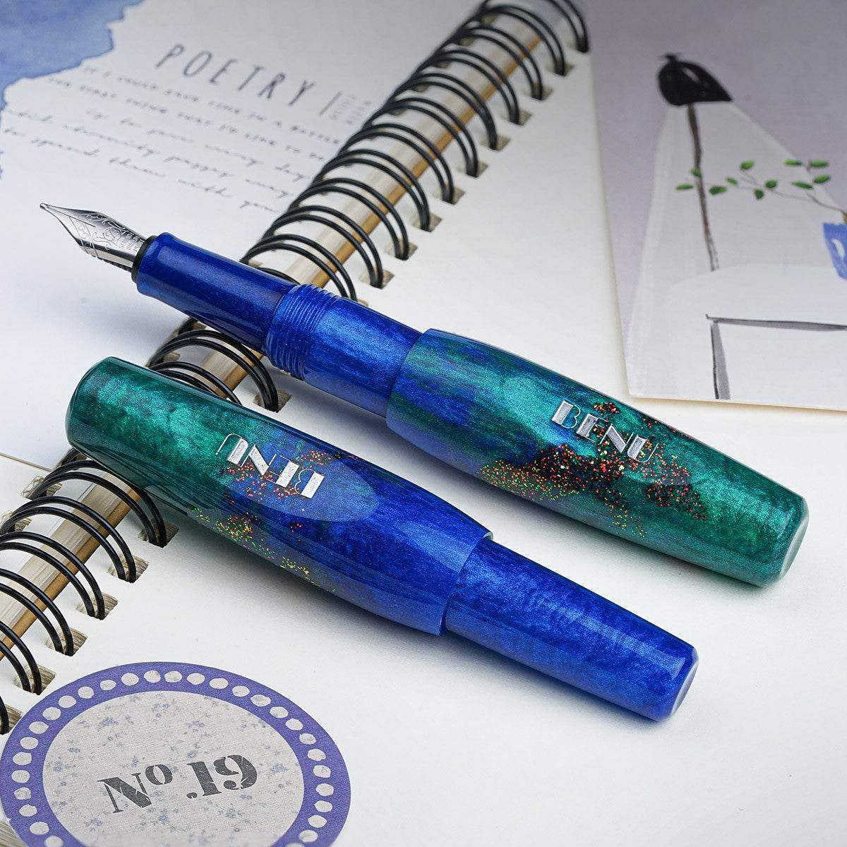 BENU Fountain Pen Pixie - Emerald Sea - 24Papershop