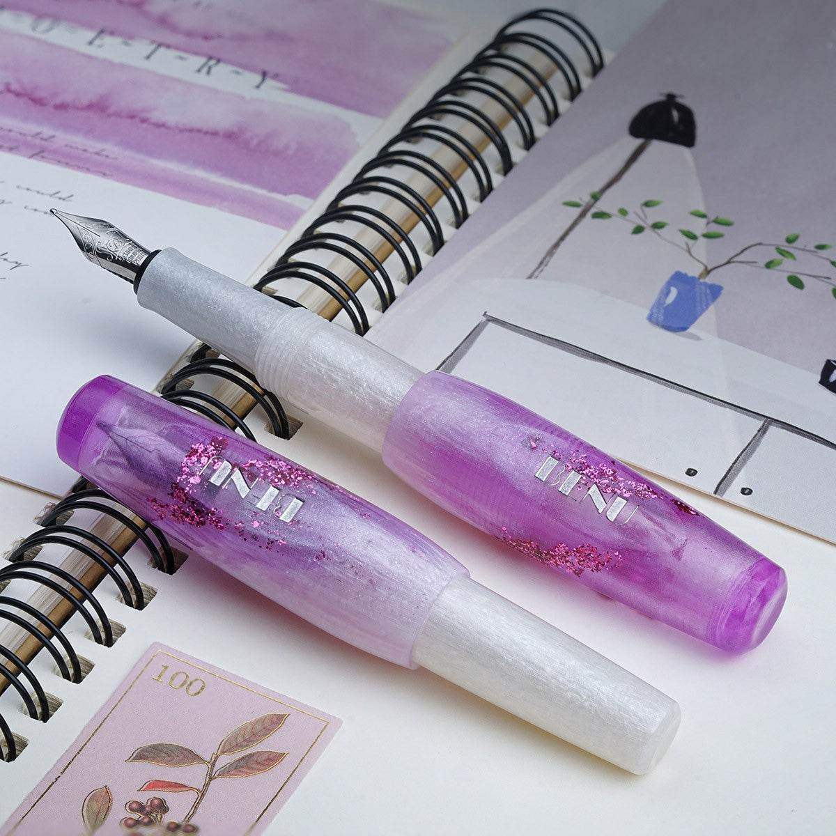 BENU Fountain Pen Pixie - Icy Violet - 24Papershop