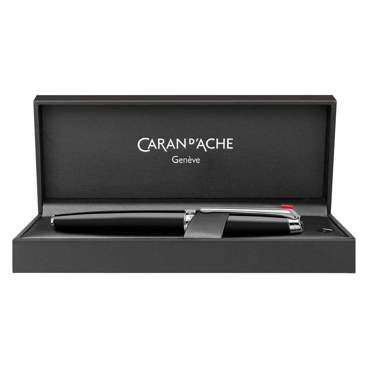 Caran d'Ache Fountain Pen Léman Ebony CT - Black - 24Papershop
