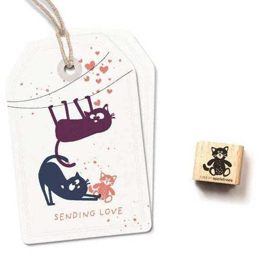 Cats on Appletrees Mini Stamp - Plush Cat - 24Papershop