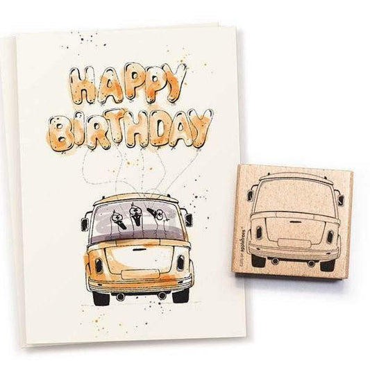 Cats on Appletrees Stamp - Bus - 24Papershop