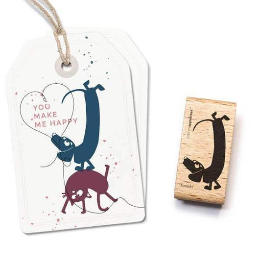 Cats on Appletrees Stamp - Dachshund Traudel - 24Papershop