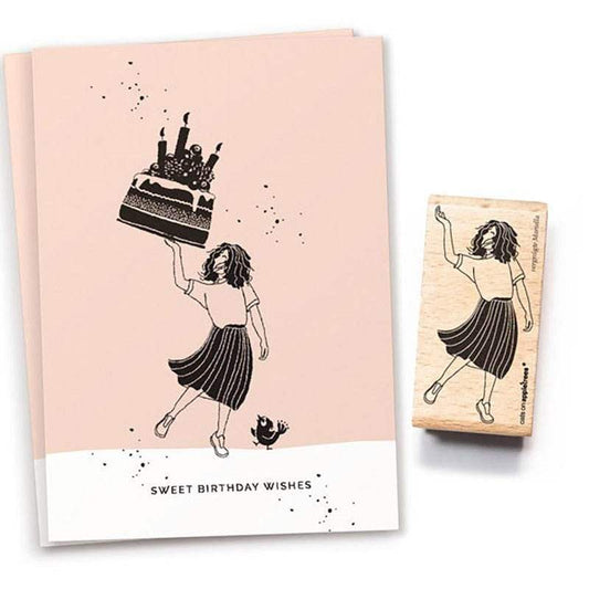 Cats on Appletrees Stamp Happy Mariella - 24Papershop