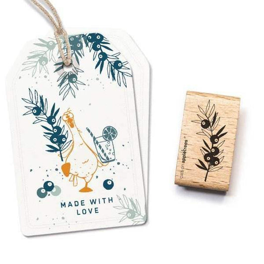 Cats on Appletrees Stamp - Juniper Branch - 24Papershop