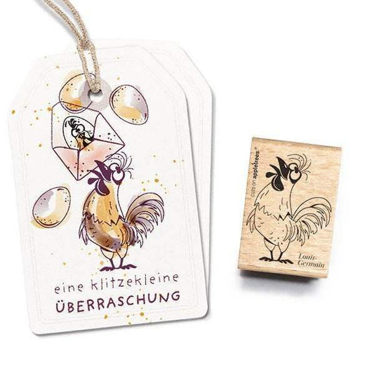 Cats on Appletrees Stamp - Rooster Louis-Germain - 24Papershop