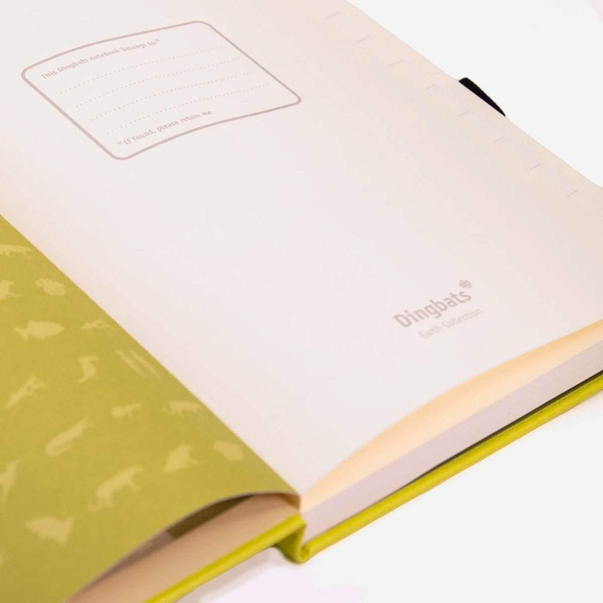 Dingbats* Notitieboek A5+ Earth Lime Yasuni - Dotted - 24Papershop