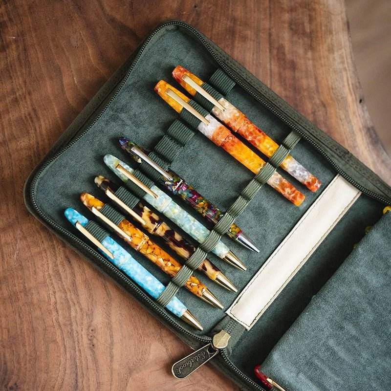 Esterbrook Canvas 20 Zipper Pen Case - Tan - 24Papershop