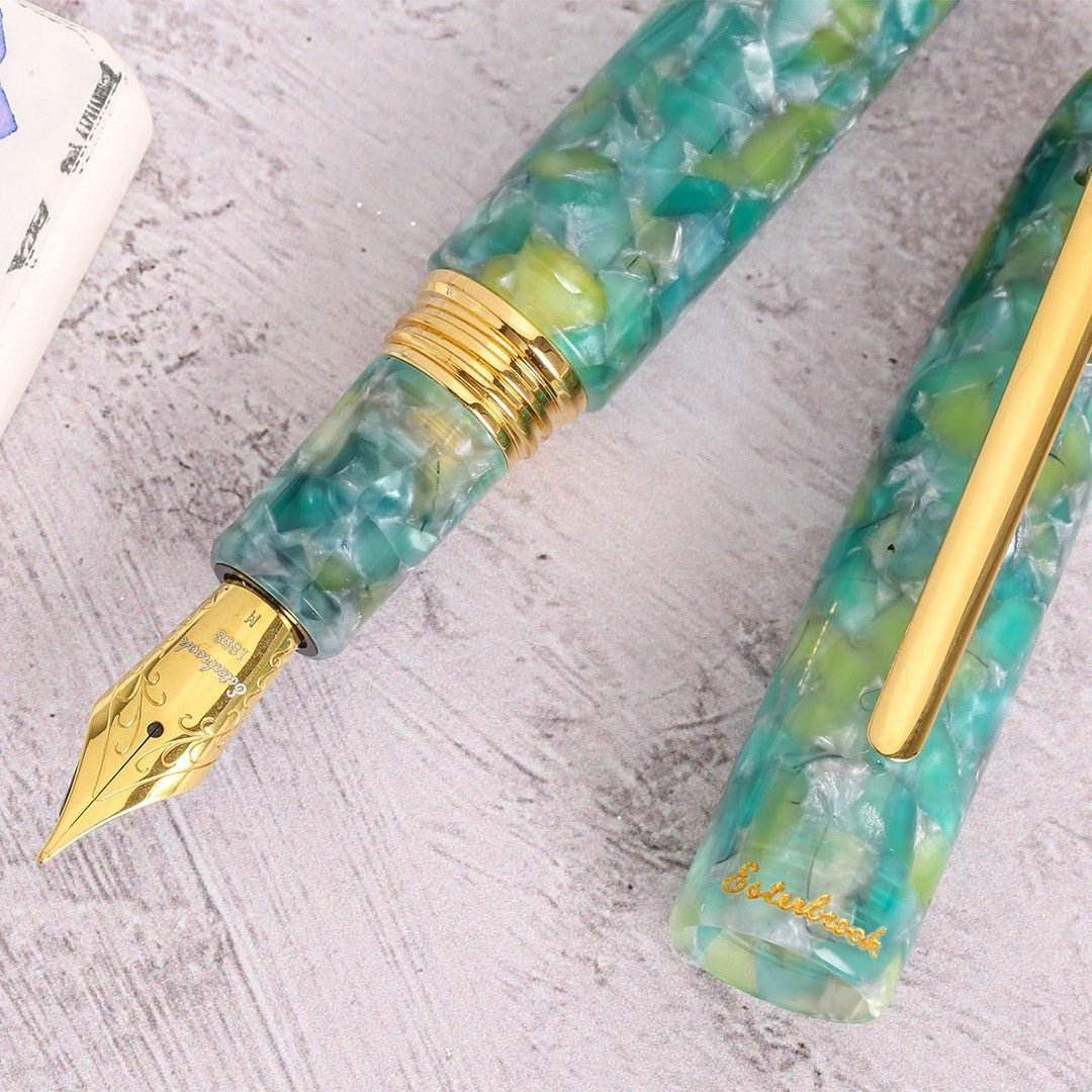 Esterbrook Fountain Pen Estie Oversize GT - Sea Glass - 24Papershop