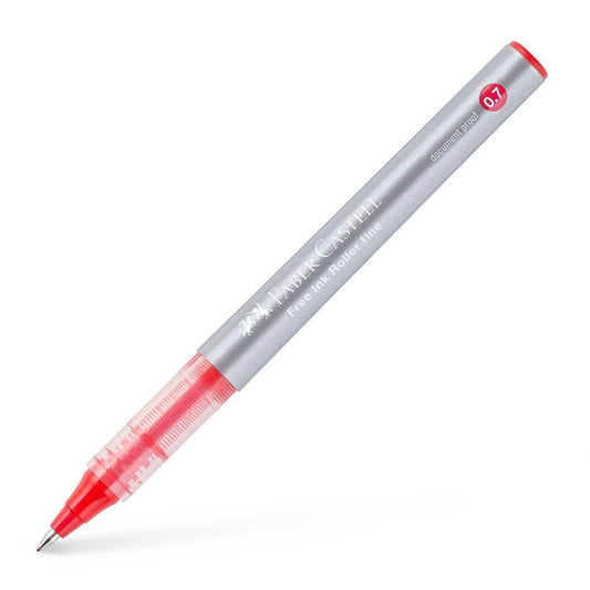 Faber-Castell Inktroller 0,7mm - Rood - 24Papershop