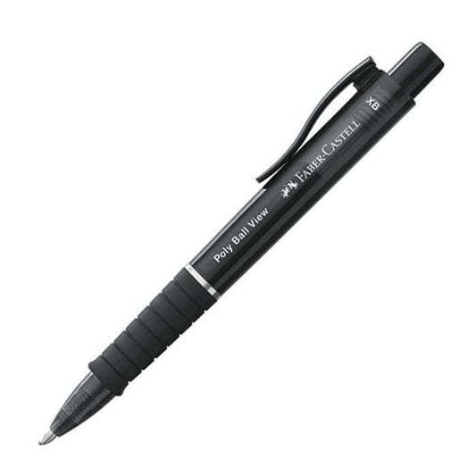 Faber-Castell Polyball View Balpen - Zwart - 24Papershop