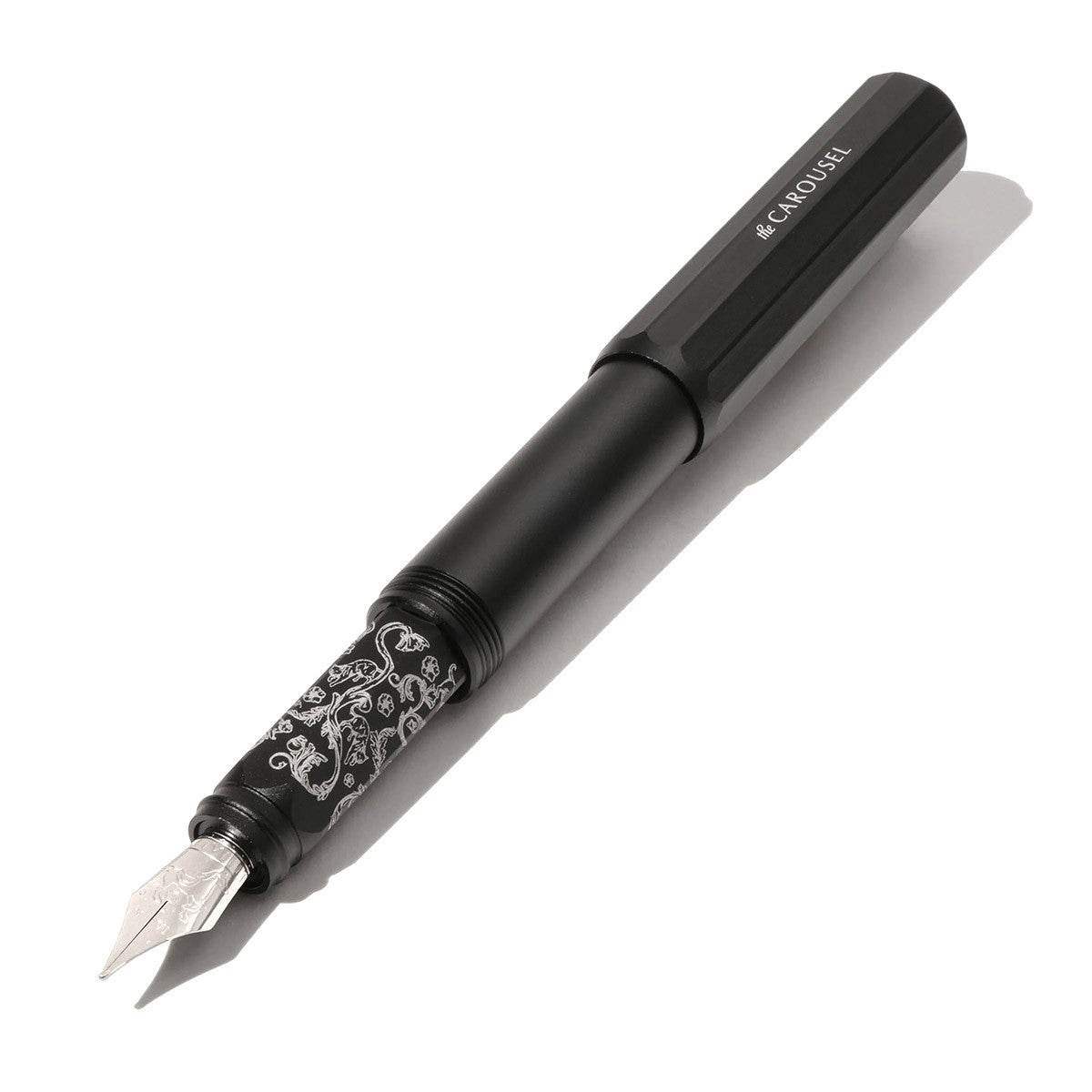 Ferris Wheel Press Aluminum Carousel Fountain Pen - Bearrington Black - Medium - 24Papershop