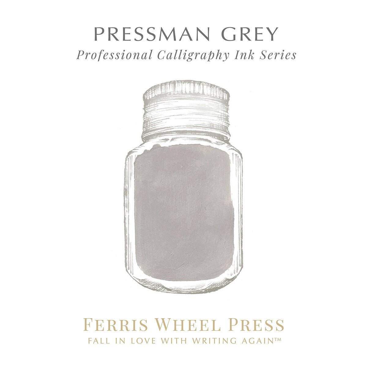 Ferris Wheel Press Calligraphy Inkt 28ml - Pressman Grey - 24Papershop