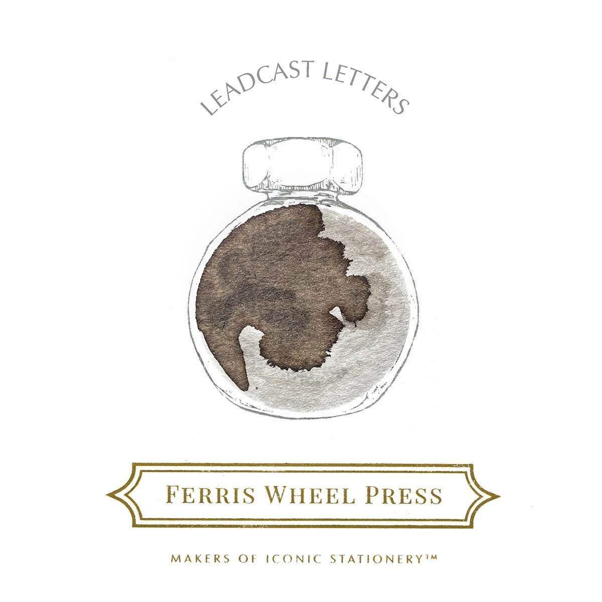 Ferris Wheel Press Inkt 38ml - Leadcast Letters - 24Papershop