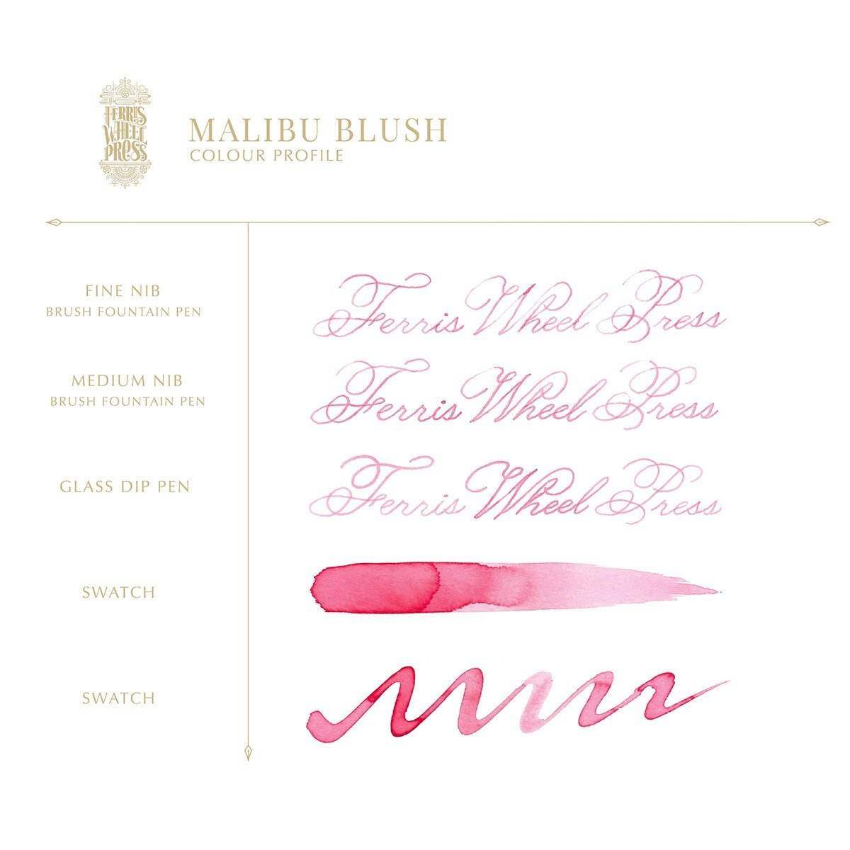 Ferris Wheel Press Inkt 38ml - Malibu Blush - 24Papershop