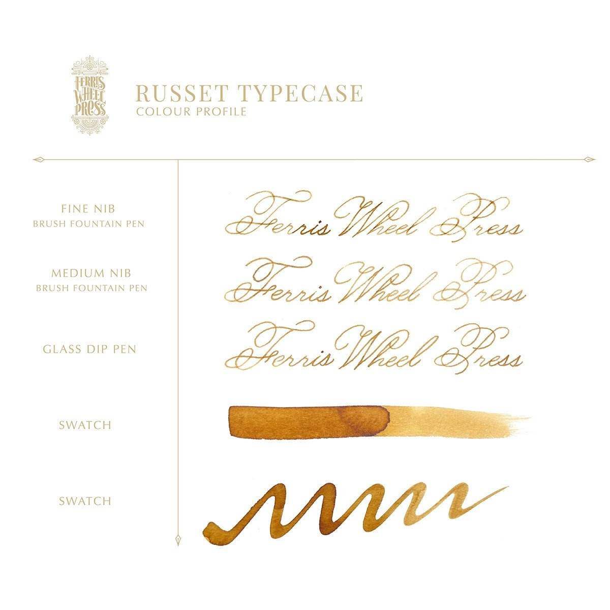 Ferris Wheel Press Inkt 38ml - Russet Typecase - 24Papershop
