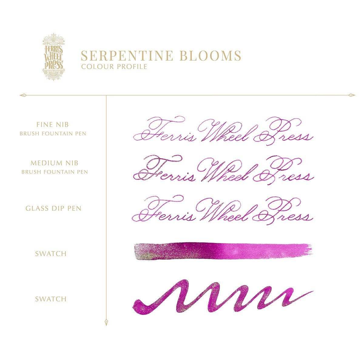 Ferris Wheel Press Inkt 38ml - Serpentine Blooms - 24Papershop