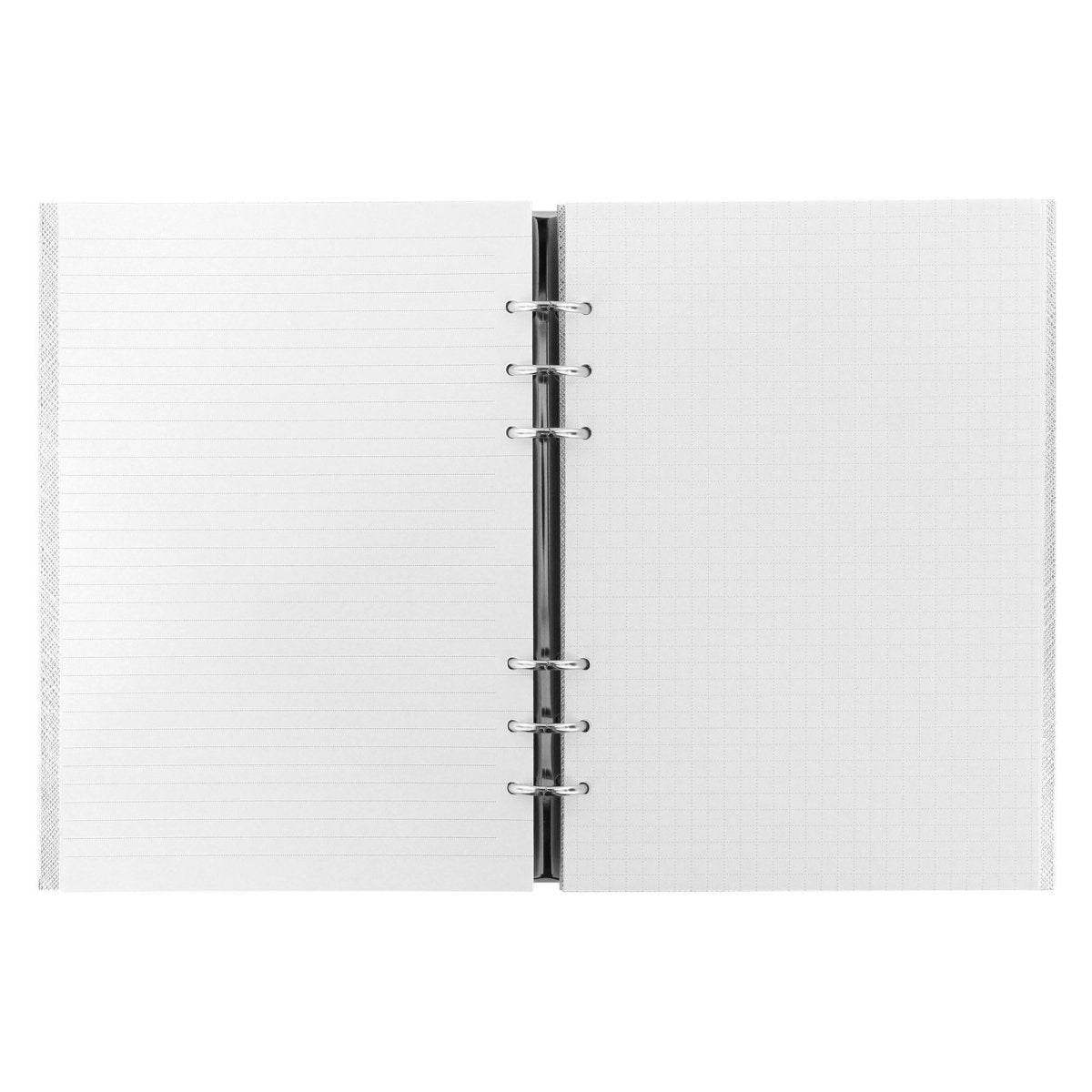 Filofax Clipbook A5 Saffiano Metallic - Silver - 24Papershop