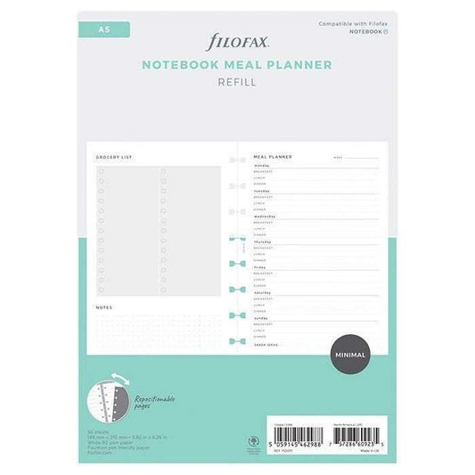 Filofax Hervulbare Notitieboek Meal Planner - 24Papershop