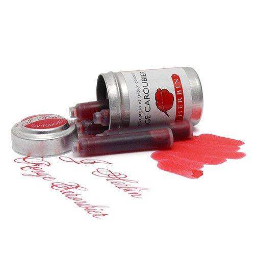 J. Herbin inktpatronen (6 stuks) - Rouge Caroubier - 24Papershop