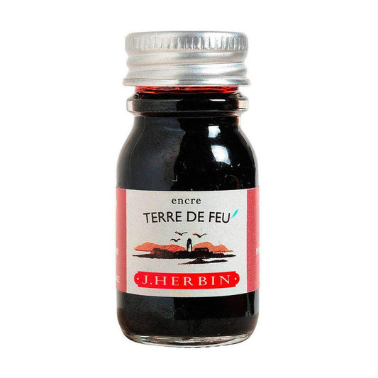 J. Herbin inktpot 10ml - Terre de Feu - 24Papershop