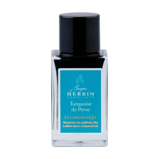 J. Herbin Inktpot 15ml - 1670 - Turquoise de Perse - 24Papershop